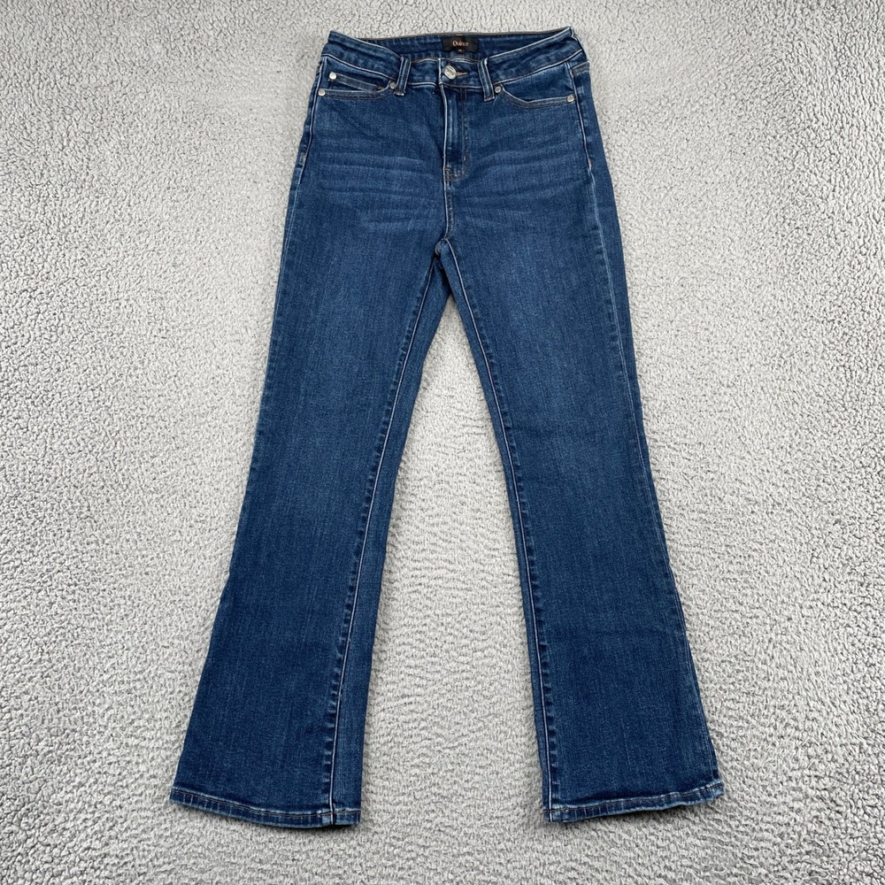 Quince Jeans Womens 26 Blue Bootcut High Rise Organic Cotton Stretch Denim 17225